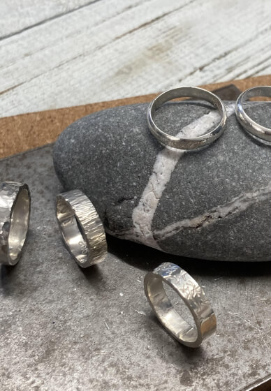 Hammered Silver Ring Workshop
