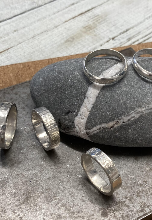 Hammered Silver Ring Workshop