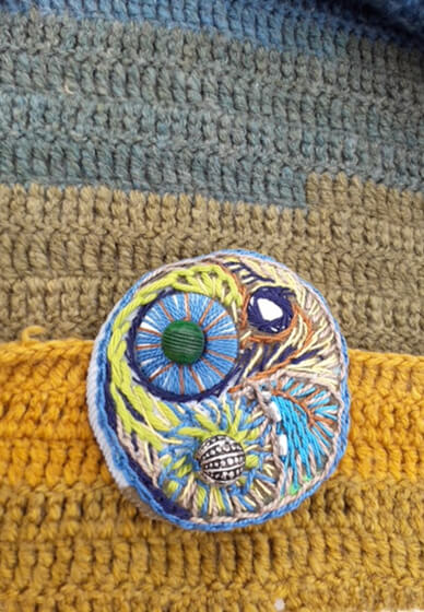 Hand Embroidered Brooch Workshop