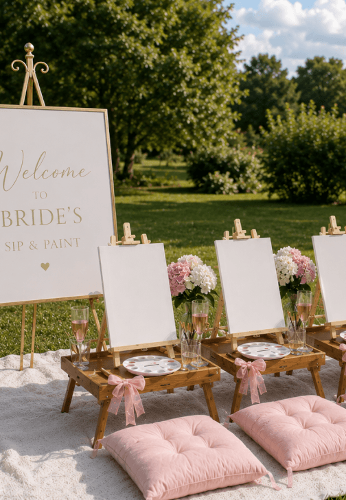 Hen Party Sip and Paint Picnic Experience