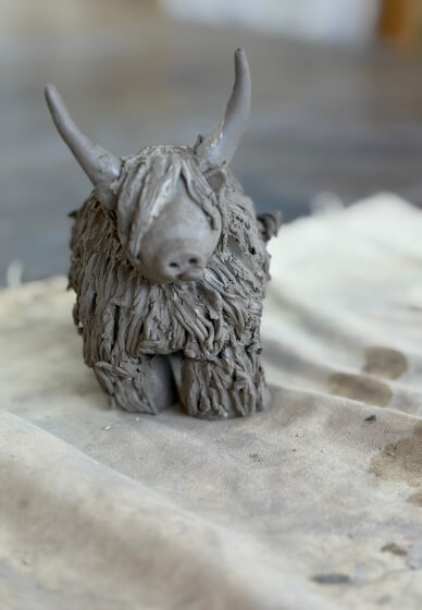 Highland Cow Clay Sculpting Workshop