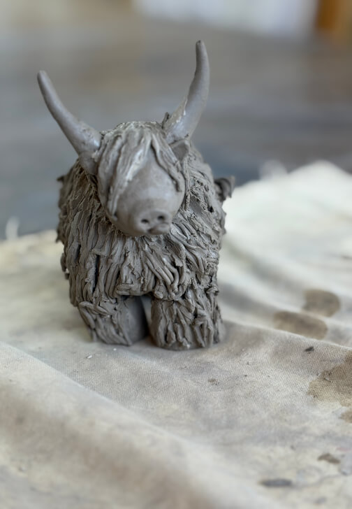 Highland Cow Clay Sculpting Workshop