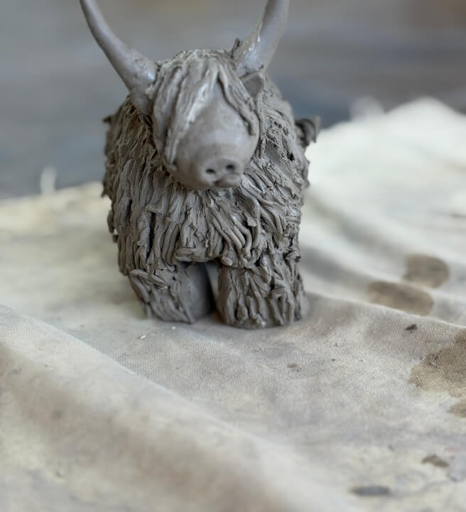 Highland Cow Clay Sculpting Workshop
