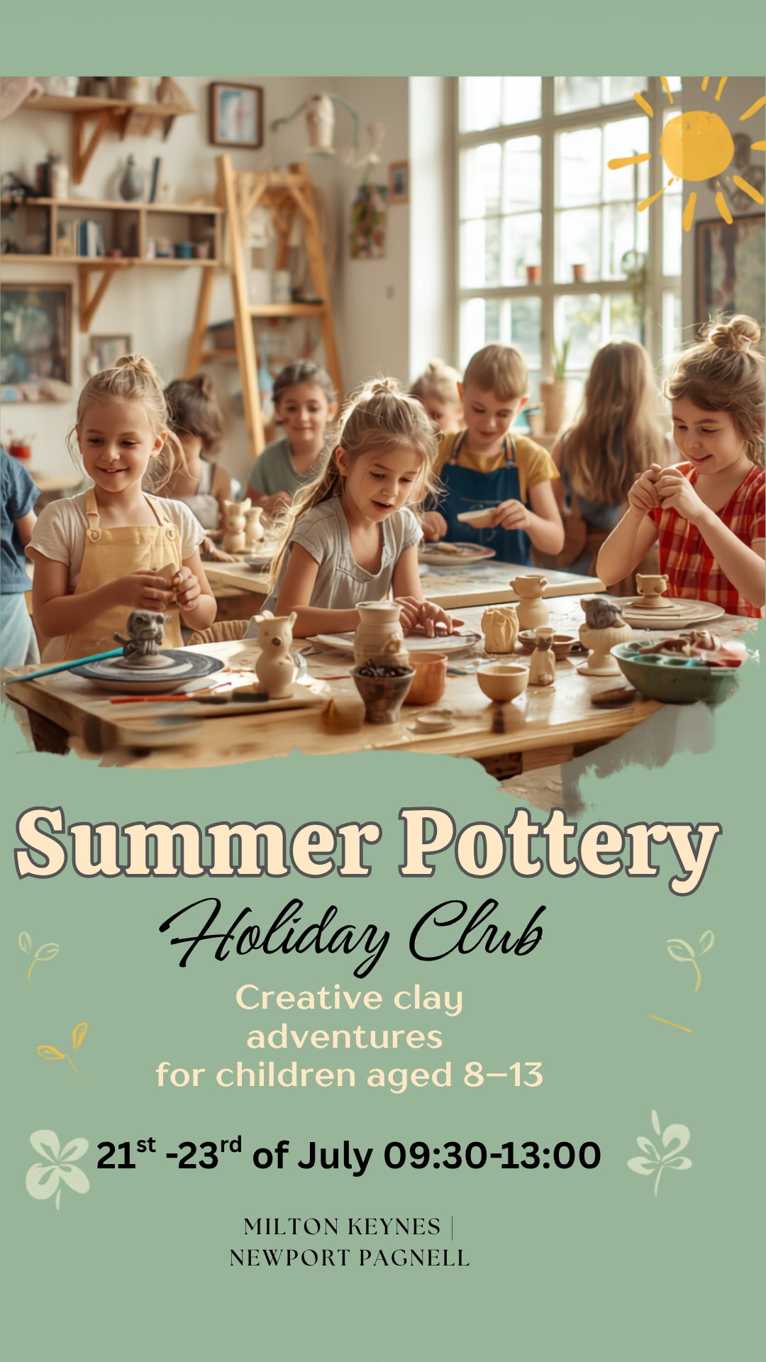 School Holiday Pottery Club for Kids