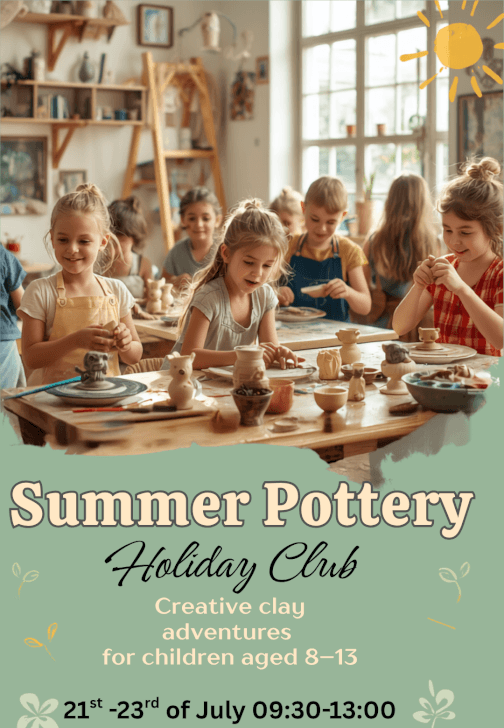 School Holiday Pottery Club for Kids