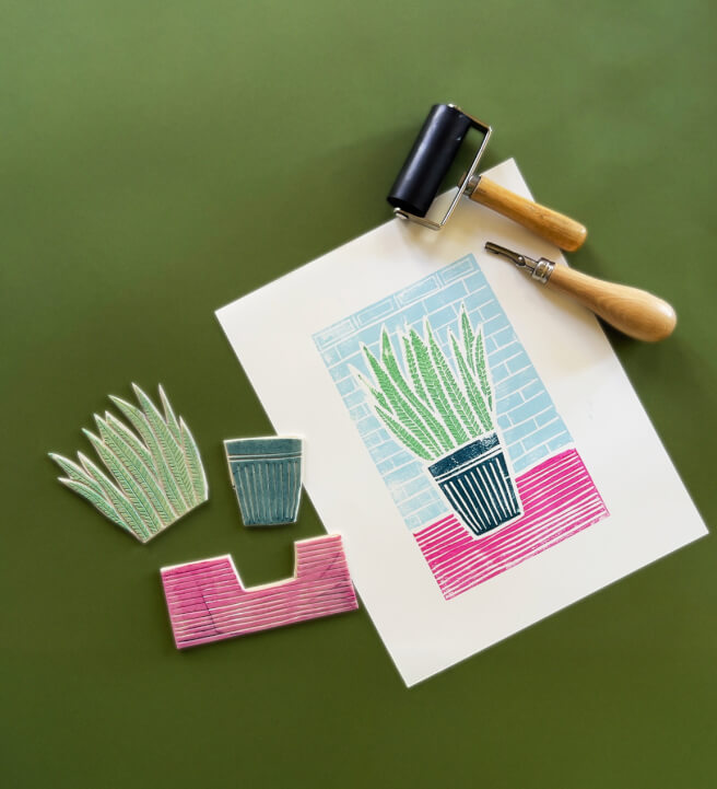 Improvers Lino Printing Workshop