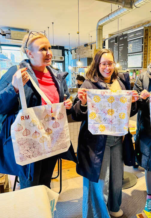 Indian Block Printing Workshop with Indian Tea and Snacks