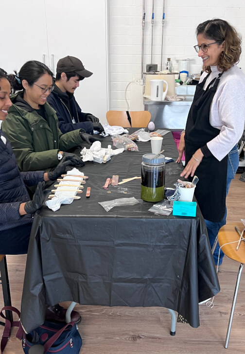 Indigo Dyeing Workshop Using Shibori