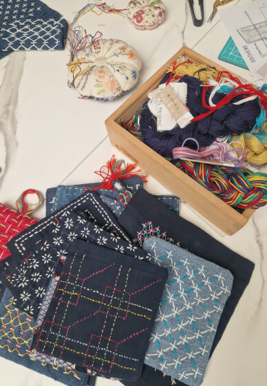 Japanese Sashiko Embroidery Course - Weekend