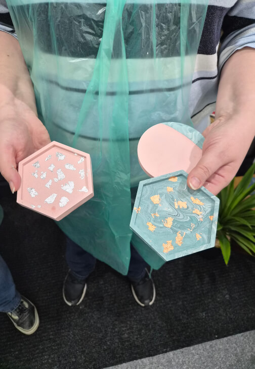 Jesmonite Coaster Workshop