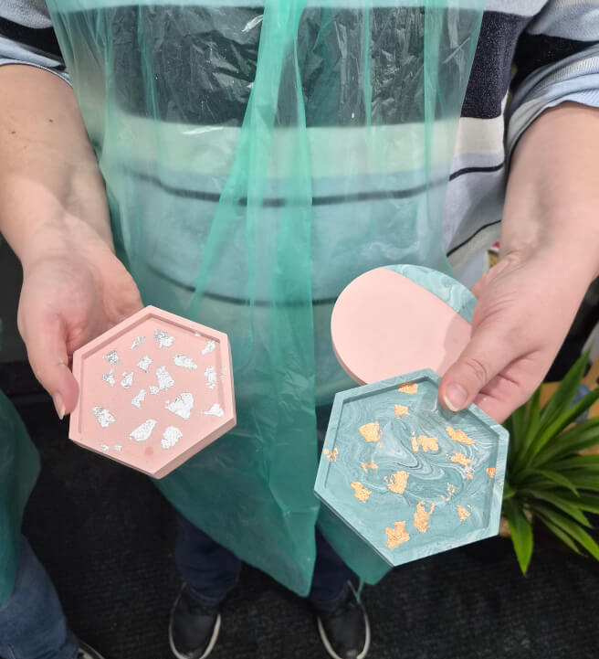 Jesmonite Coaster Workshop