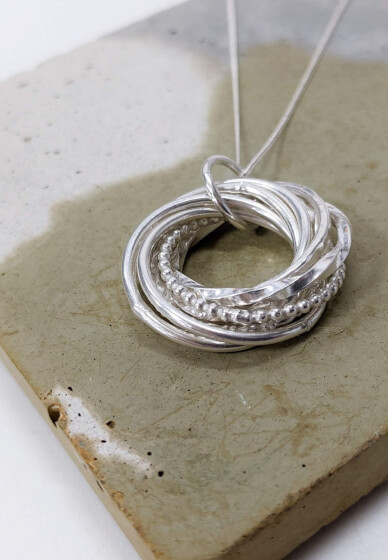 Jewellery Making Class - Silver Whirlpool Pendant