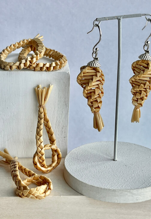 Jewellery Workshop: Plaited and Woven Straw Earrings
