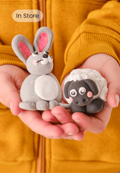 Craft Supply Easter Felt DIY Craft Kit for Kids - Make Your Own Easter Bunny! - Makes 6 Bunnies