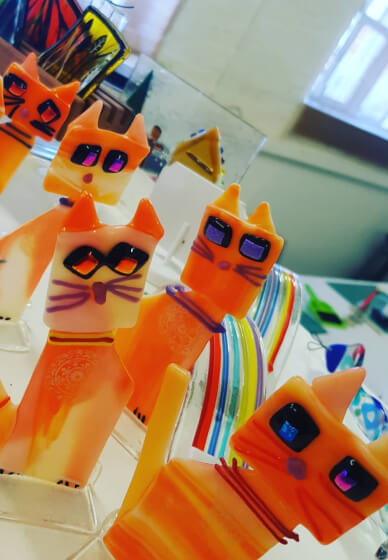 Kid's Fused Glass Class: Cats