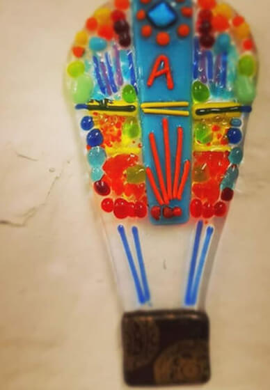 Kid's Fused Glass Class: Hot Air Balloon