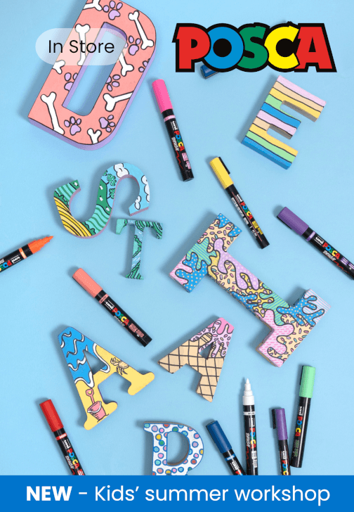 Kids Letter Decorating Workshop with POSCA