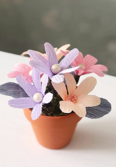 Kids' Paper Flower Workshop: Potted Blooms