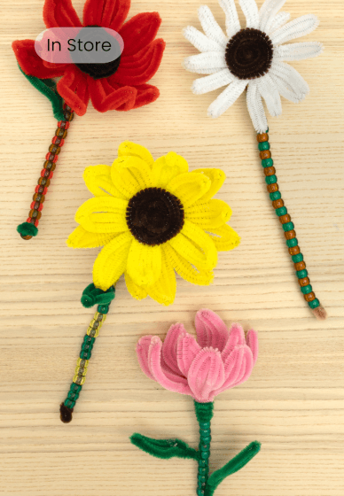 Kids' Pipe Cleaner Flower and Wand Workshop