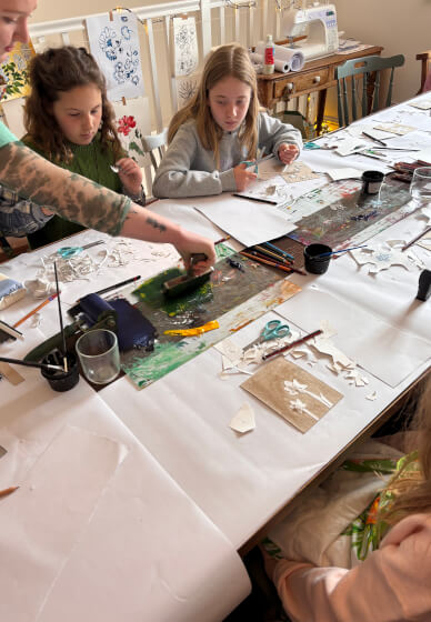 Kids' Summer Collograph Printing Workshop