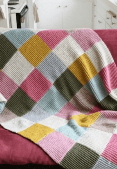 Knit a Blanket at Home