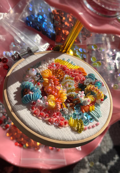 Learn 3D Bead Embroidery at Home