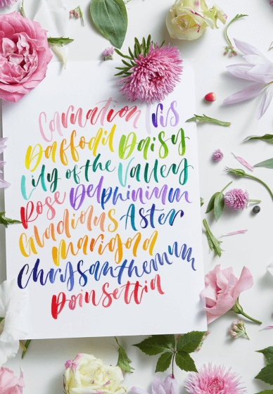 Learn Watercolour Calligraphy - 10 Week Course