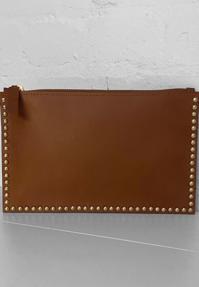 Leather Studded Pouch Class