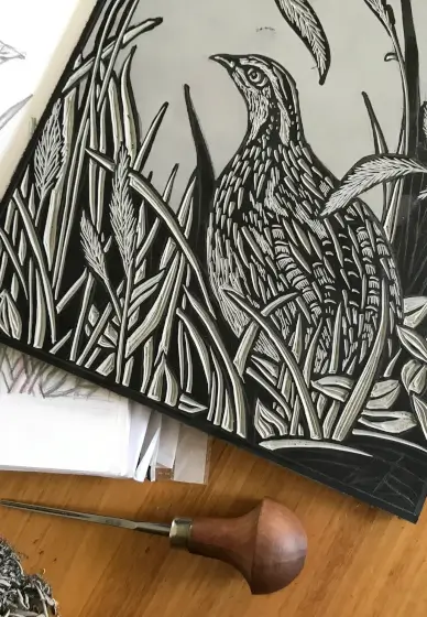 Beginner Lino Printing on Tote Bags Workshop