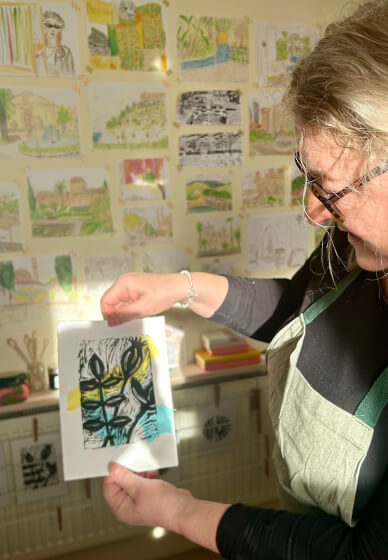 Linocut and Chine Collé Printmaking Workshop