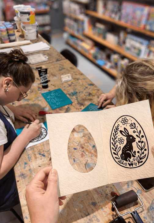 Linocut Easter Card Making Workshop