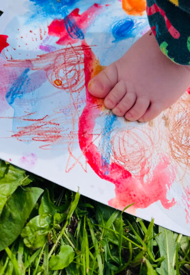 Little Artists, Baby and Me Painting