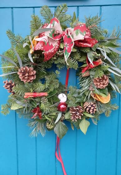 Luxury Christmas Door Wreath Making Workshop