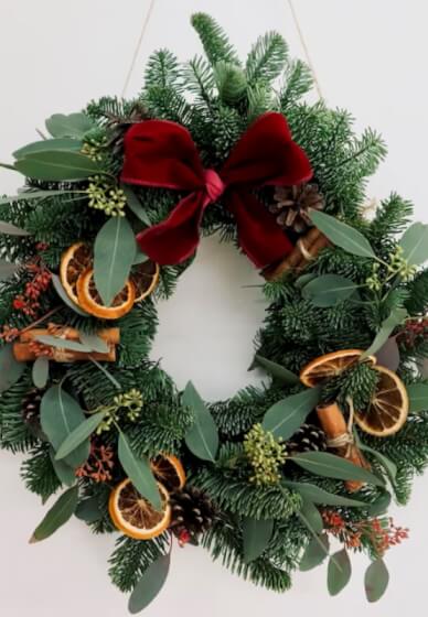 Luxury Christmas Wreath Making Workshop - Liverpool