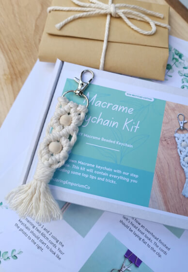 Macrame DIY Keychain Kit