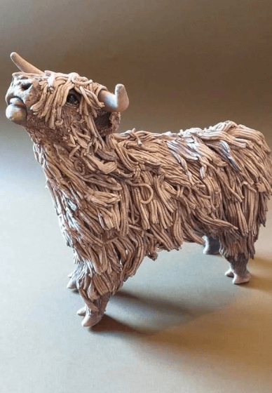 Make a Ceramic Highland Cow