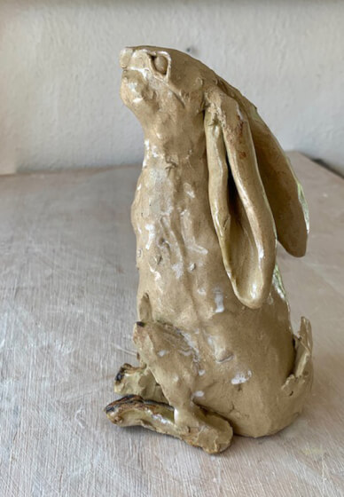 Make a Ceramic Moon Gazing Hare at Home