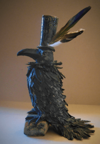Make a Clay Crow Sculpture