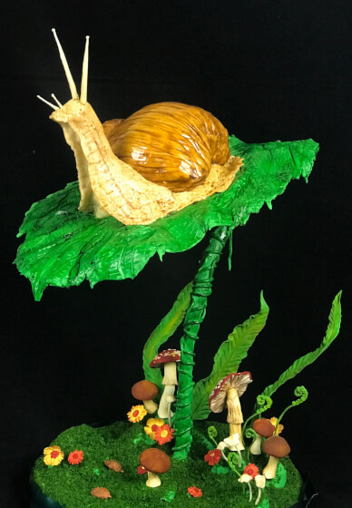 Make a Gravity-Defying Snail on Leaf Cake at Home