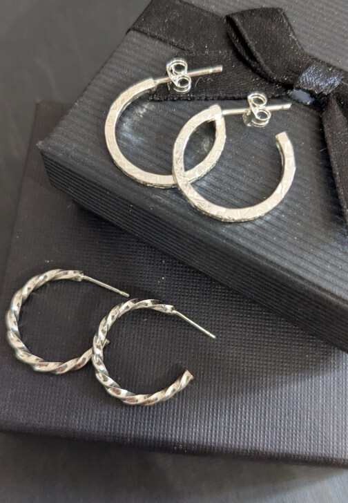 Make a Pair of Silver Hoop Earrings