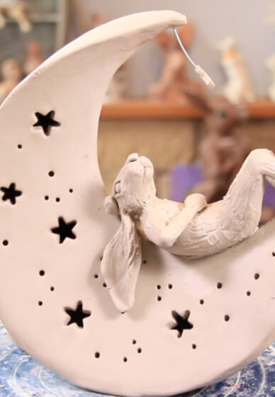 Make a Sculpture Out of Clay - to the Moon and Back Hare