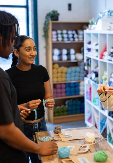 Make and Mingle Fibre Arts Experience