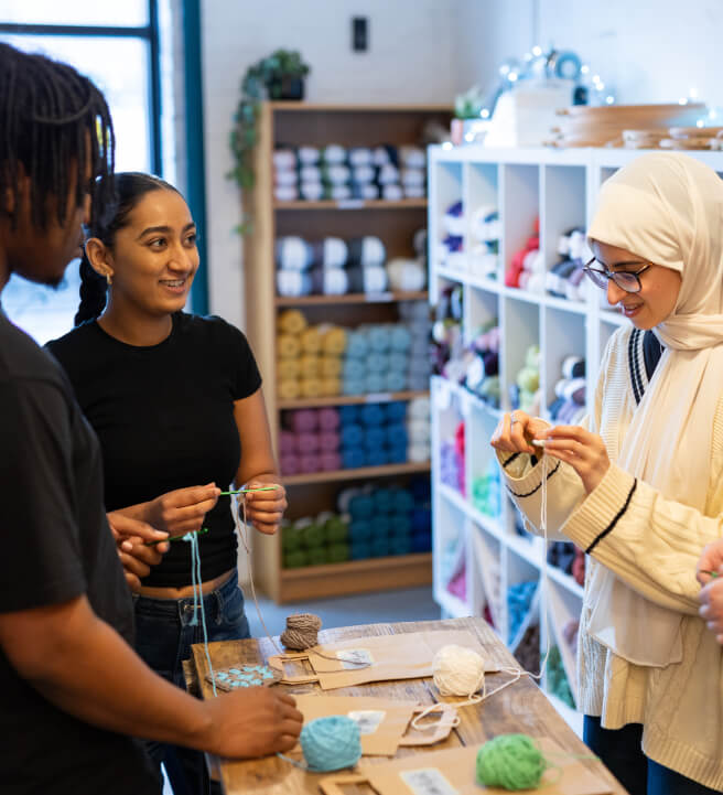 Make and Mingle Fibre Arts Experience