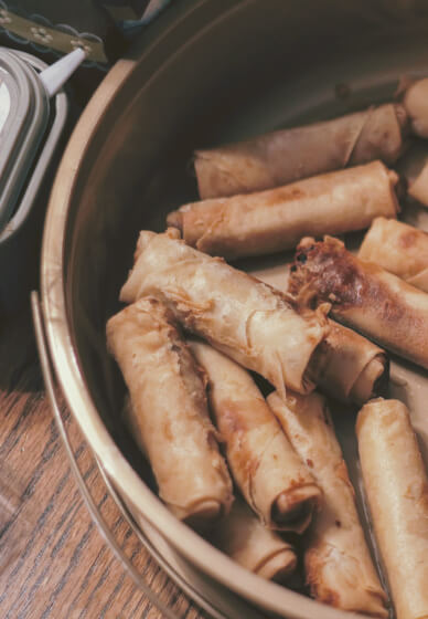 Make Chinese Spring Rolls and Sweet Chilli Dip