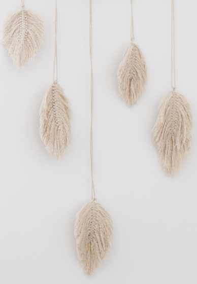 Make Macrame Feathers at Home