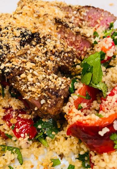 Make Middle Eastern Lamb Leg Steaks and Whipped Feta at Home