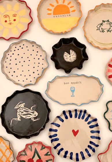 Make Your Own Ceramic Plates Workshop (2 Plates, 18cm)
