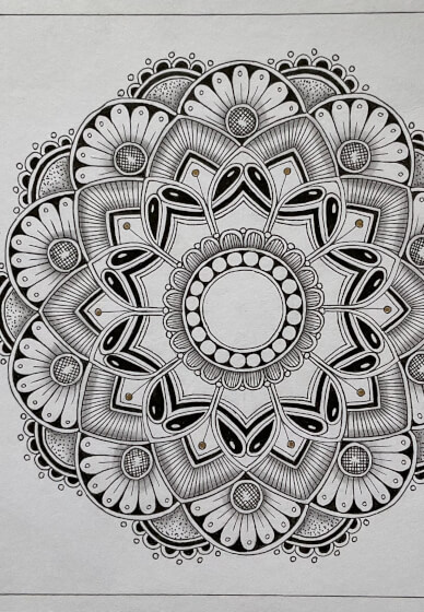 Pen Mandala Art – Innovative Kreations