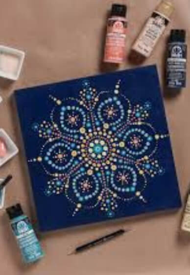 Mandala Painting at Home