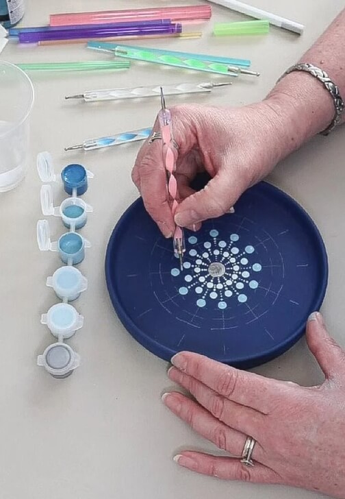 Mandala Painting Workshop: Ring Dish